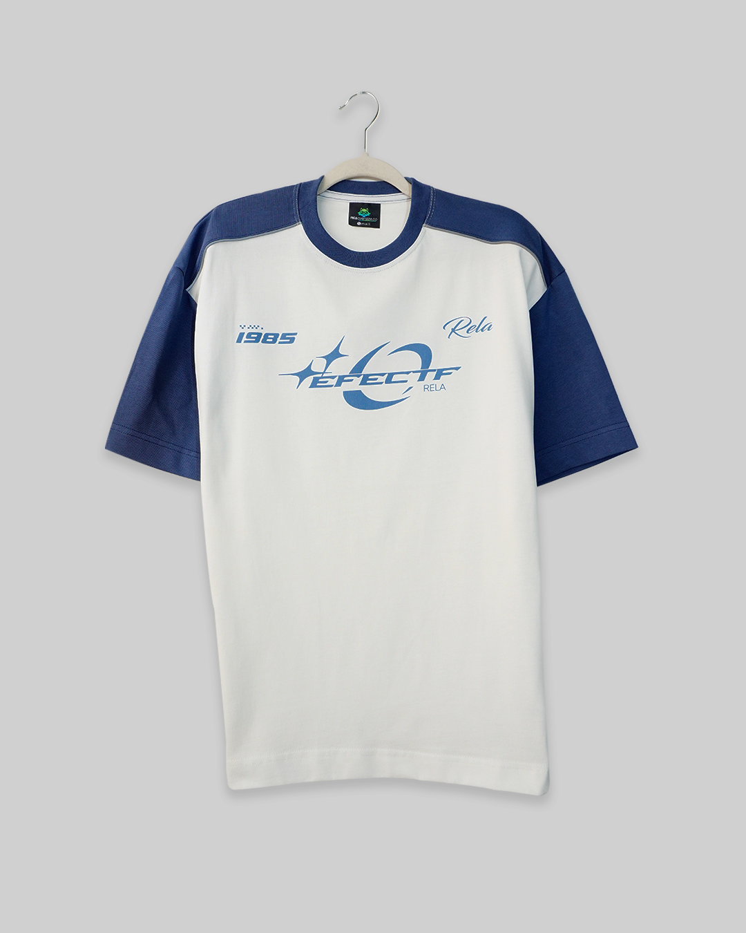 STUDIO F (MANGA AZUL INDIGO CON BLANCO MARFIL)