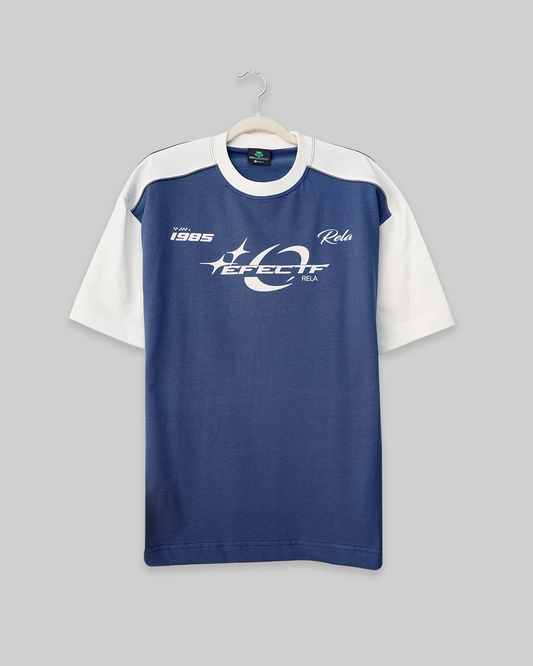 STUDIO FUSION (MANGA BLANCO MARFIL CON AZUL INDIGO)